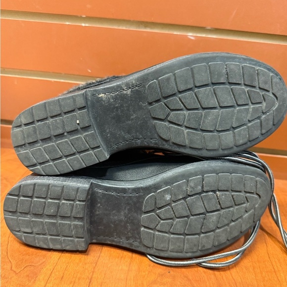 Cliffs by WHITE MOUNTAIN Black Moto Boots with Knit Cuff - Picture 3 of 8